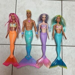 Barbie mermaid lot odile Ken